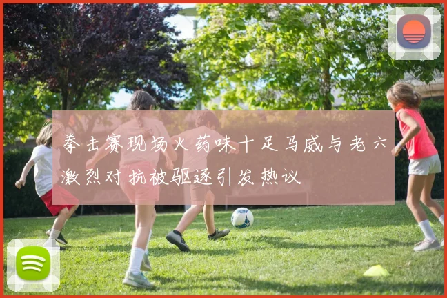 拳击赛现场火药味十足马威与老六激烈对抗被驱逐引发热议